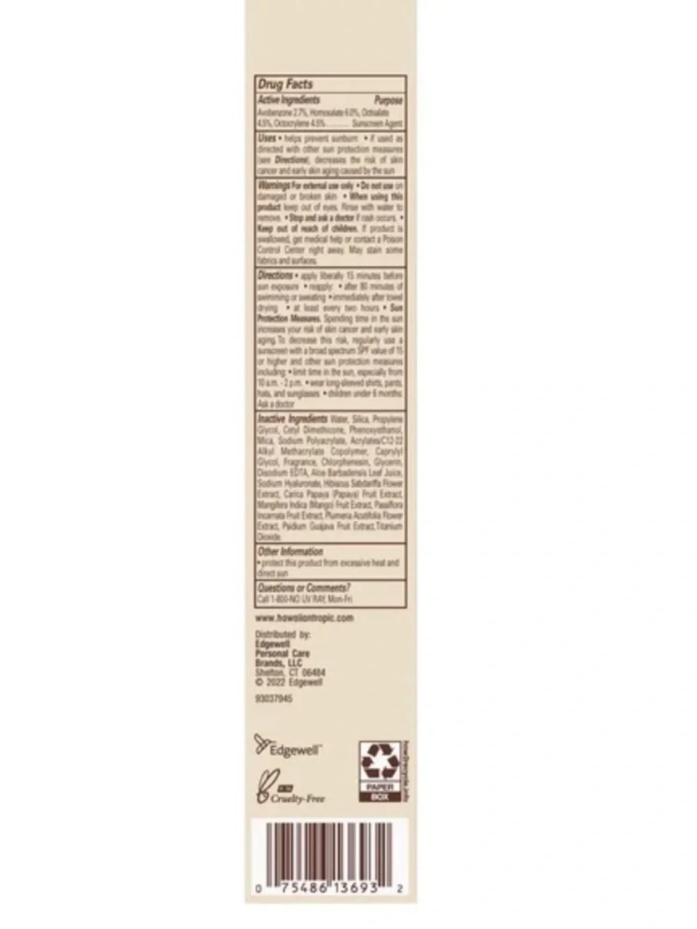 Hawaiian Tropic Sheer Touch Face Serum